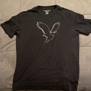 American Eagle Outfitters Black Tee with Eagle Graphic